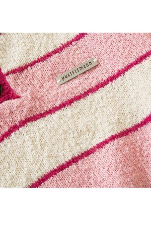 Style Core Aesthetics, New Style Trends Turndown Collar Stripe Cropped Sweater