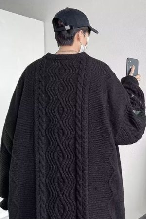 Style Core Aesthetics, New Style Trends Twist Embroidered Knit Pullover