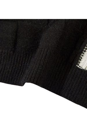 Style Core Aesthetics, New Style Trends Twisted Design Patchwork Knit Pullover