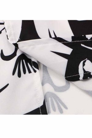 Style Core Aesthetics, New Style Trends Two Piece Abstract Figure Painting Shirt + Shorts