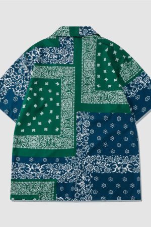 Style Core Aesthetics, New Style Trends Two Piece Cashew Floral Print Shirt + Shorts