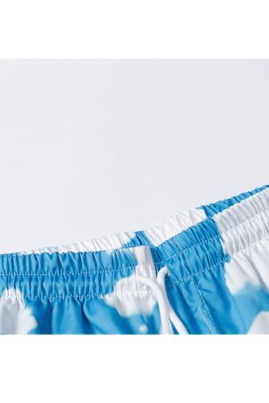 Style Core Aesthetics, New Style Trends Two Piece Cloud Print Shirt + Shorts