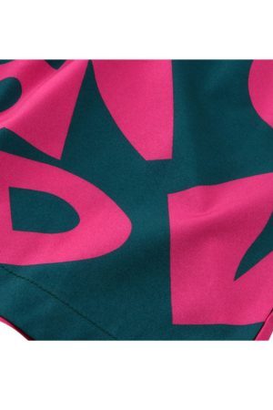 Style Core Aesthetics, New Style Trends Two Piece Irregular Letters Print Shirt + Shorts