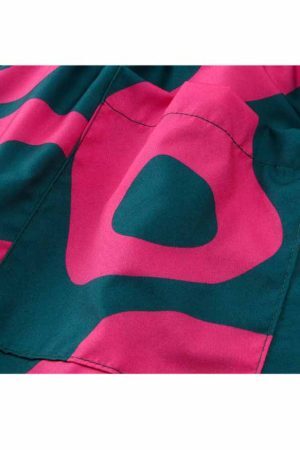 Style Core Aesthetics, New Style Trends Two Piece Irregular Letters Print Shirt + Shorts