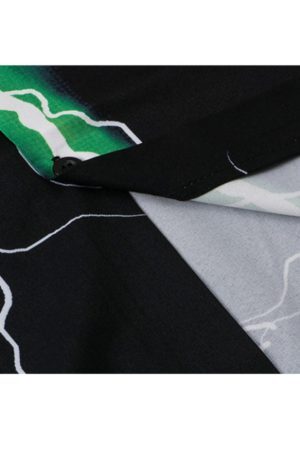 Style Core Aesthetics, New Style Trends Two Piece Lightning Print Shirt + Shorts