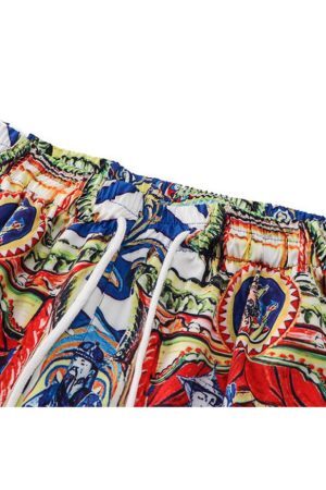 Style Core Aesthetics, New Style Trends Two Piece Mysterious Pattern Shirt + Shorts