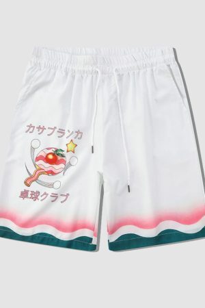 Style Core Aesthetics, New Style Trends Two Piece Table Tennis Print Shirt + Shorts