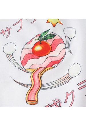 Style Core Aesthetics, New Style Trends Two Piece Table Tennis Print Shirt + Shorts