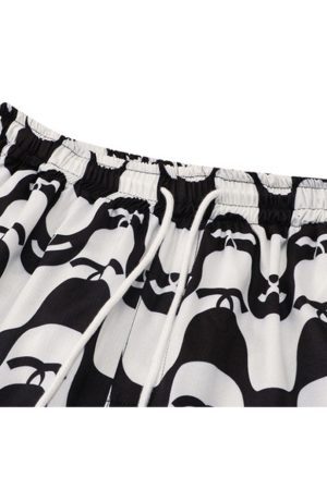 Style Core Aesthetics, New Style Trends Two Piece Wave Print Shirt + Shorts