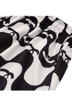 Style Core Aesthetics, New Style Trends Two Piece Wave Print Shirt + Shorts