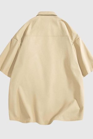 Style Core Aesthetics, New Style Trends Two-Tone Oversized Utility Shirts