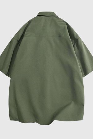 Style Core Aesthetics, New Style Trends Two-Tone Oversized Utility Shirts