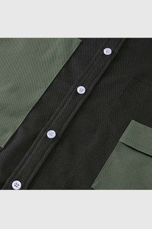 Style Core Aesthetics, New Style Trends Two-Tone Oversized Utility Shirts