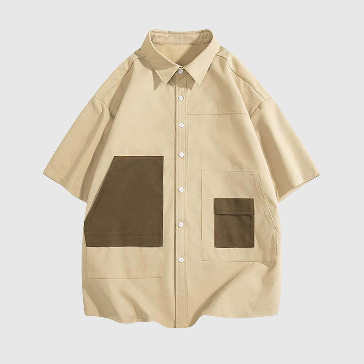 Style Core Aesthetics, New Style Trends Two-Tone Oversized Utility Shirts
