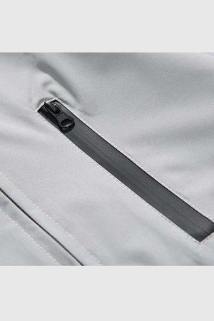 Style Core Aesthetics, New Style Trends Two-Tone Stand Collar Jacket