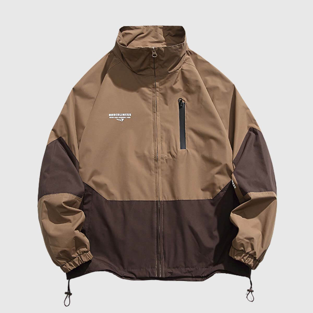 Style Core Aesthetics, New Style Trends Two-Tone Stand Collar Jacket