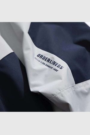 Style Core Aesthetics, New Style Trends Two-Tone Stand Collar Jacket