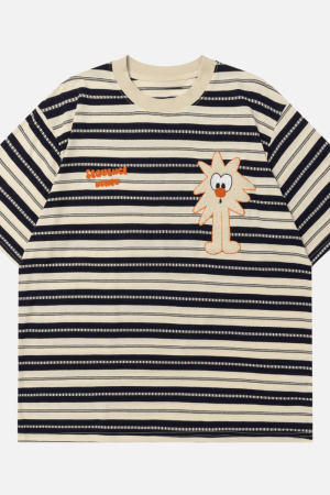 Style Core Aesthetics, New Style Trends Unique Striped Graphic Tee