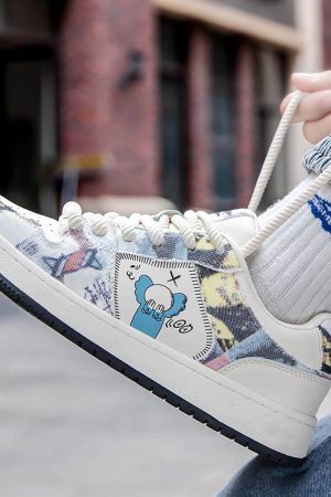Style Core Aesthetics, New Style Trends Urban Canvas Graffiti Sneakers