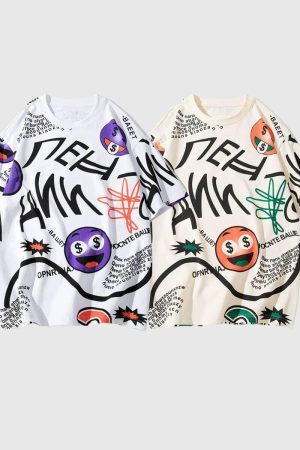 Style Core Aesthetics, New Style Trends Urban Graffiti Tee