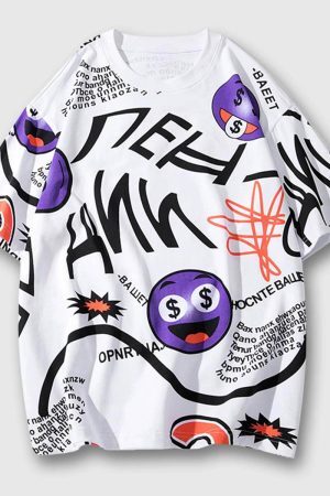 Style Core Aesthetics, New Style Trends Urban Graffiti Tee