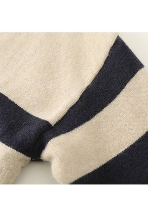 Style Core Aesthetics, New Style Trends V Neck Collared Striped Sweater