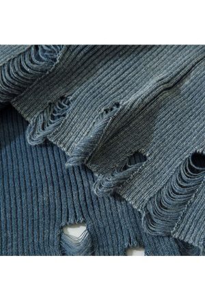 Style Core Aesthetics, New Style Trends V Neck Distressed Star Button Cropped Cardigan Sweater