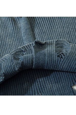 Style Core Aesthetics, New Style Trends V Neck Distressed Star Button Cropped Cardigan Sweater