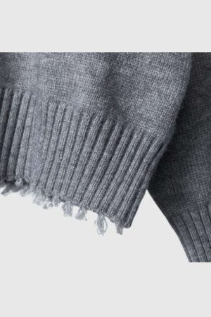 Style Core Aesthetics, New Style Trends V-Neck Loose Knit Sweater