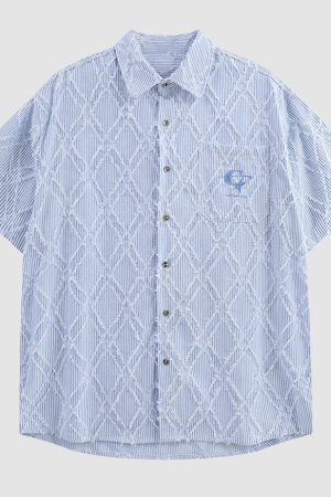 Style Core Aesthetics, New Style Trends Vintage Argyle check Shirts