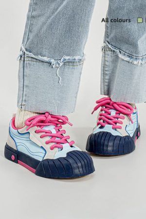 Style Core Aesthetics, New Style Trends Vintage Biscuit Casual Sneakers