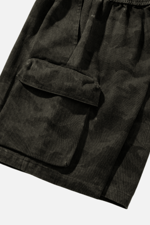 Style Core Aesthetics, New Style Trends Vintage Camo Cargo Shorts