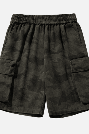 Style Core Aesthetics, New Style Trends Vintage Camo Cargo Shorts