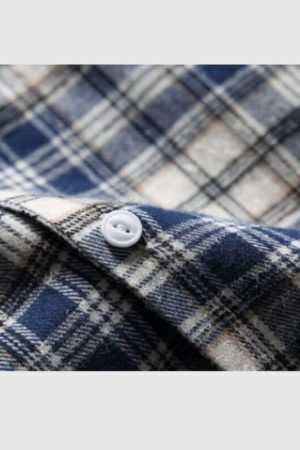 Style Core Aesthetics, New Style Trends Vintage Cargo Plaid Shirts