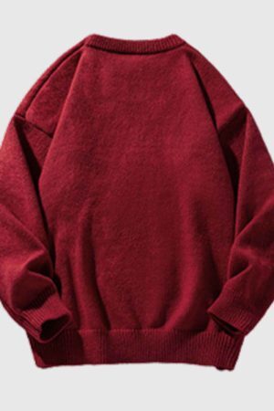 Style Core Aesthetics, New Style Trends Vintage Cartoon Knit Sweater