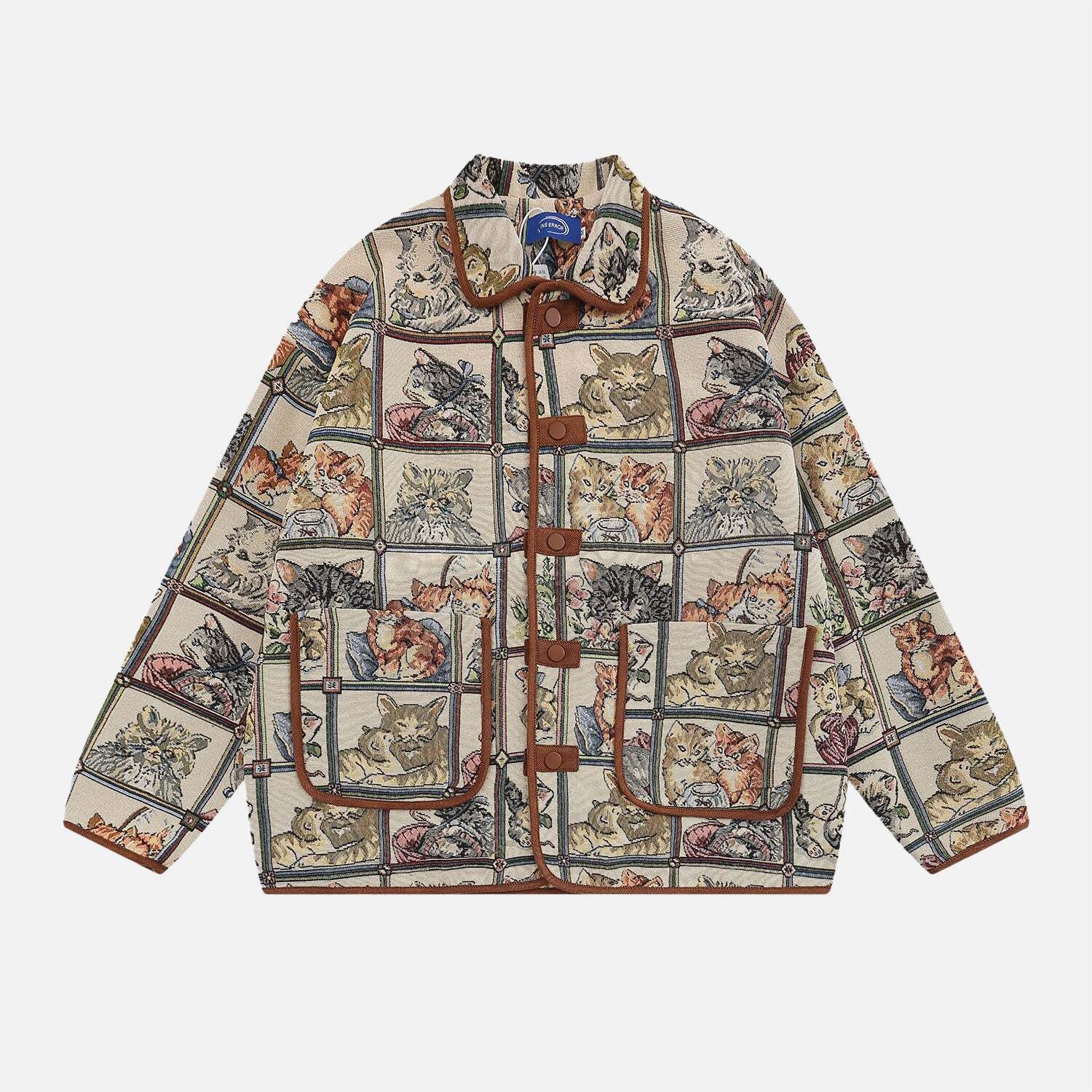 Style Core Aesthetics, New Style Trends Vintage Cat Embroidered Bomber Jackets