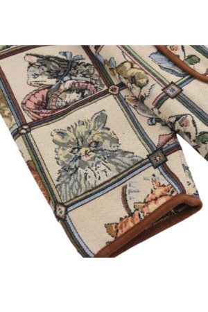 Style Core Aesthetics, New Style Trends Vintage Cat Embroidered Bomber Jackets