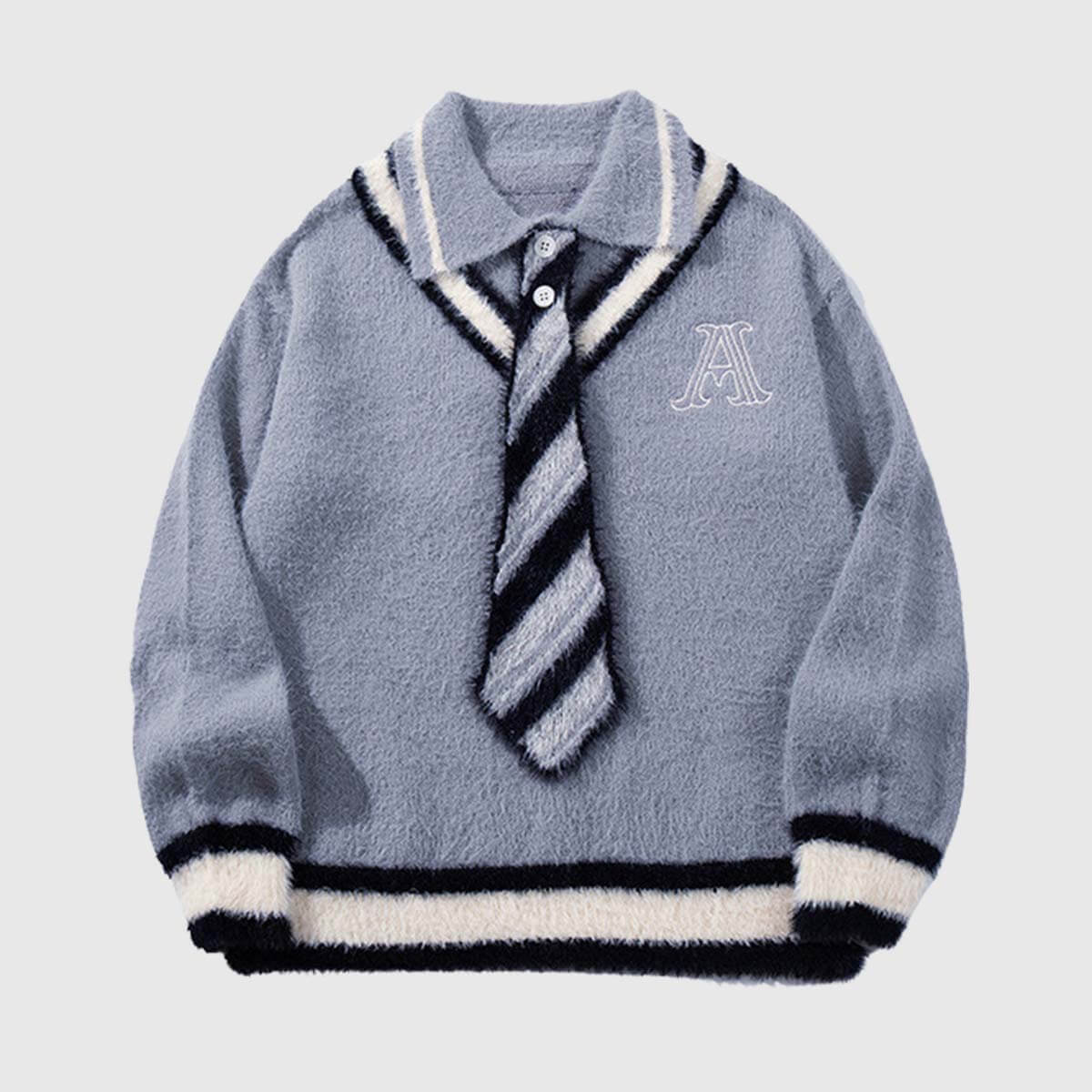 Style Core Aesthetics, New Style Trends Vintage College Sweater