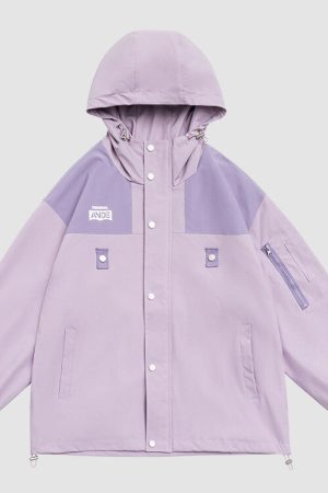 Style Core Aesthetics, New Style Trends Vintage Contrast Patchwork Jacket