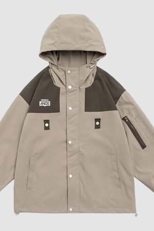 Style Core Aesthetics, New Style Trends Vintage Contrast Patchwork Jacket