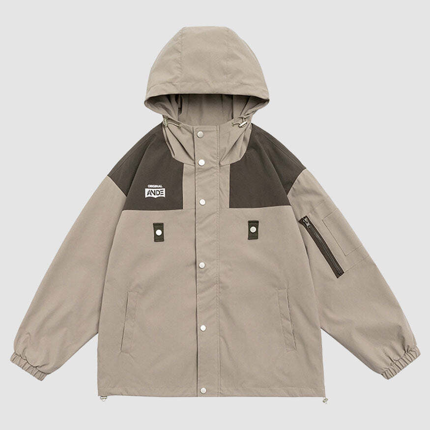 Style Core Aesthetics, New Style Trends Vintage Contrast Patchwork Jacket