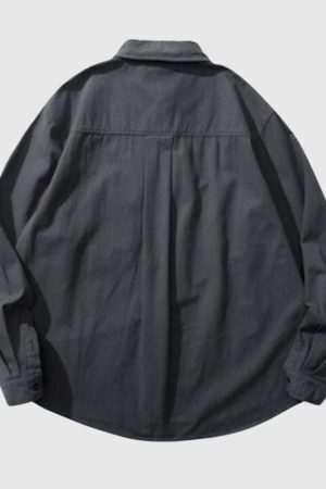 Style Core Aesthetics, New Style Trends Vintage Contrast Patchwork Shirts