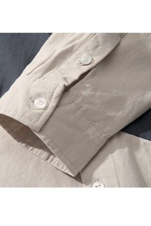 Style Core Aesthetics, New Style Trends Vintage Contrast Patchwork Shirts