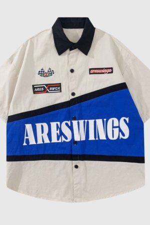 Style Core Aesthetics, New Style Trends Vintage Contrast Shirts