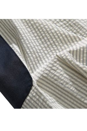 Style Core Aesthetics, New Style Trends Vintage Contrast Stripe Shirts