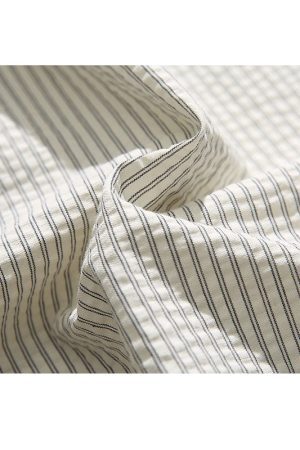 Style Core Aesthetics, New Style Trends Vintage Contrast Stripe Shirts