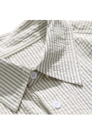 Style Core Aesthetics, New Style Trends Vintage Contrast Stripe Shirts