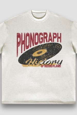 Style Core Aesthetics, New Style Trends Vintage Cotton Gramophone Tee