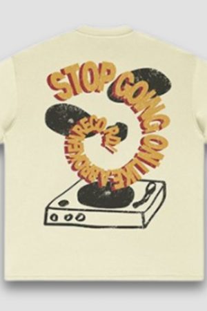 Style Core Aesthetics, New Style Trends Vintage Cotton Gramophone Tee
