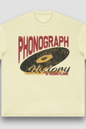 Style Core Aesthetics, New Style Trends Vintage Cotton Gramophone Tee